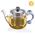 Hot selling tea pot pyrex clear glass french press stainless steel tea pot tea & coffee set with low price